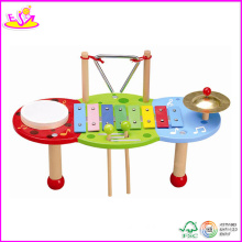 2014 nouveau jouet en bois musique, populaire en bois musique jouet, vente chaude en bois jouet musique w07a056